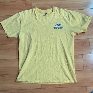 Mossy Oak Fishing Men's Yellow Tee